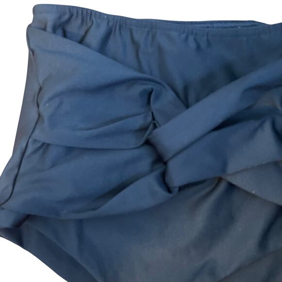 HDH Swim Hackwith Design House Twist Front Bikini Bottom Black Swimsuit Size M - Picture 4 of 6